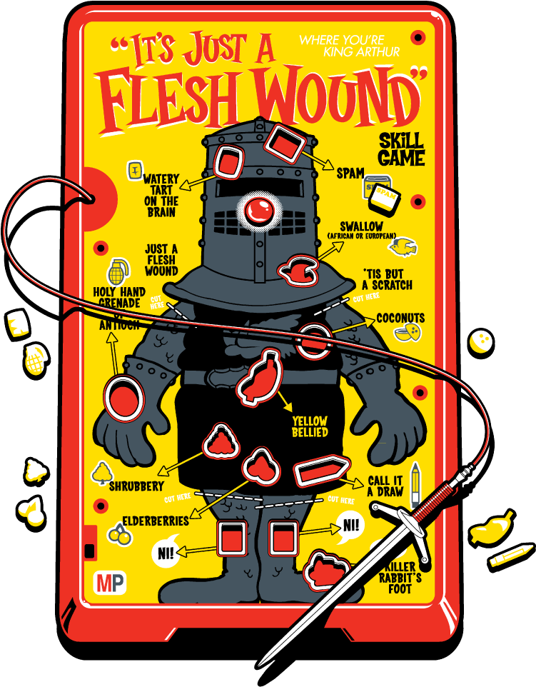 It's Just A Flesh Wound Brexit (900x967), Png Download