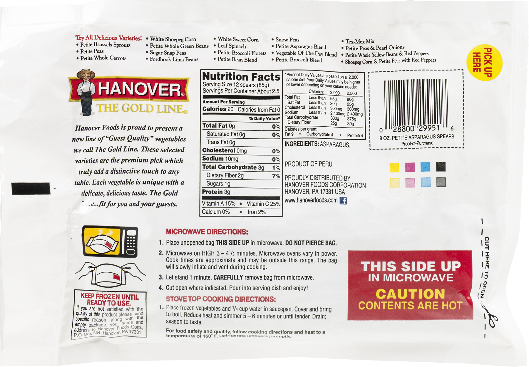 Hanover Steam In Bag Broccoli With Cheese Sauce (1800x1800), Png Download