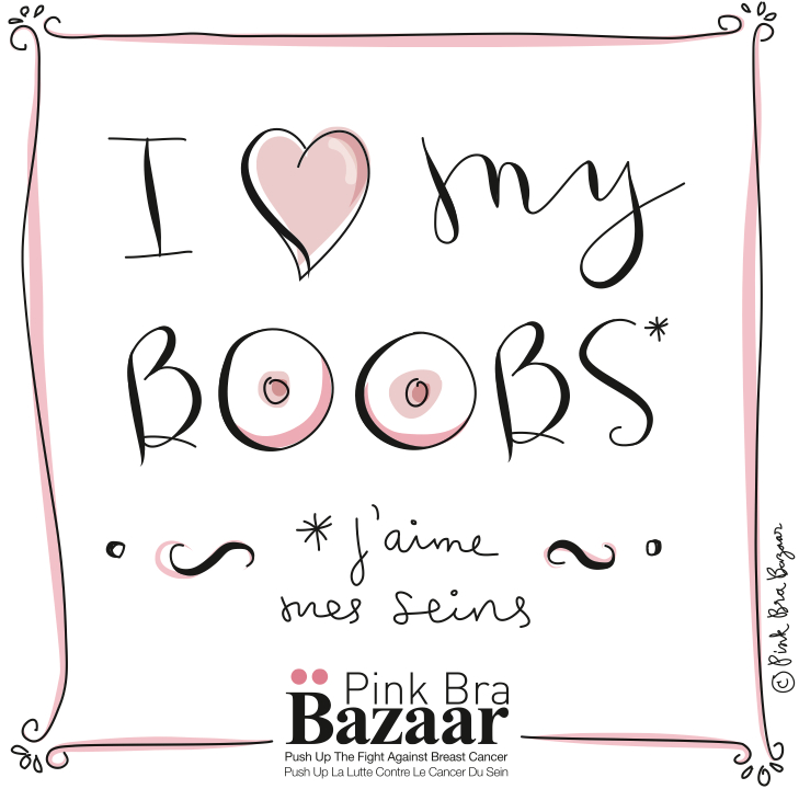 I Love My Boobs - Soutien-gorge Rose (741x737), Png Download