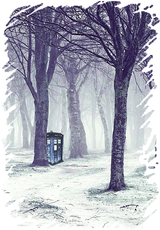 Bleed Area May Not Be Visible - Calvin And Hobbes Trees (452x700), Png Download