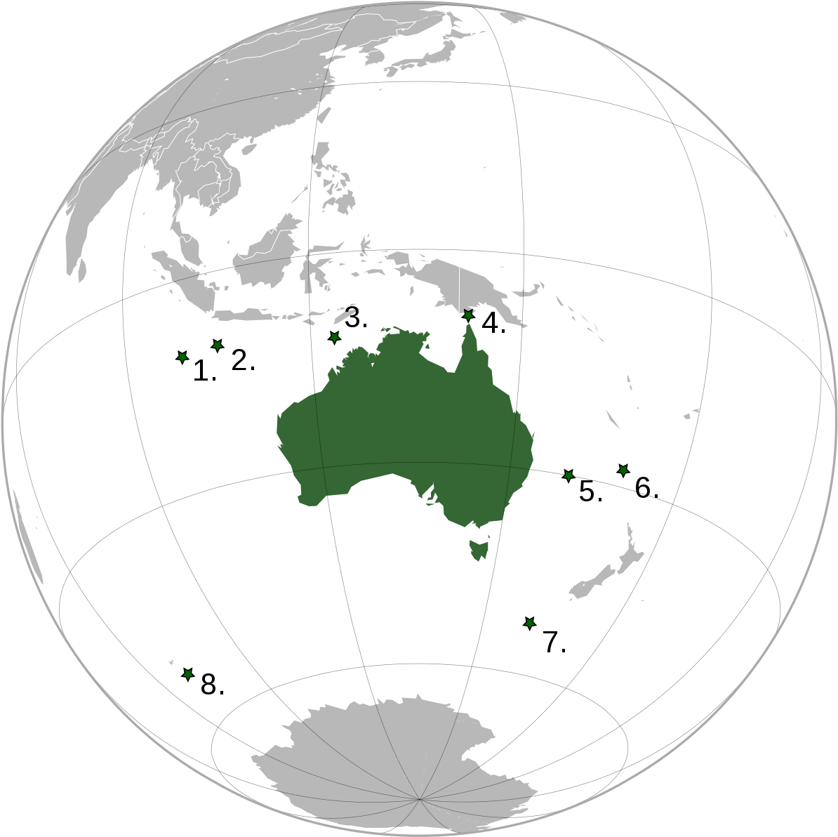 Australia World (1200x1200), Png Download