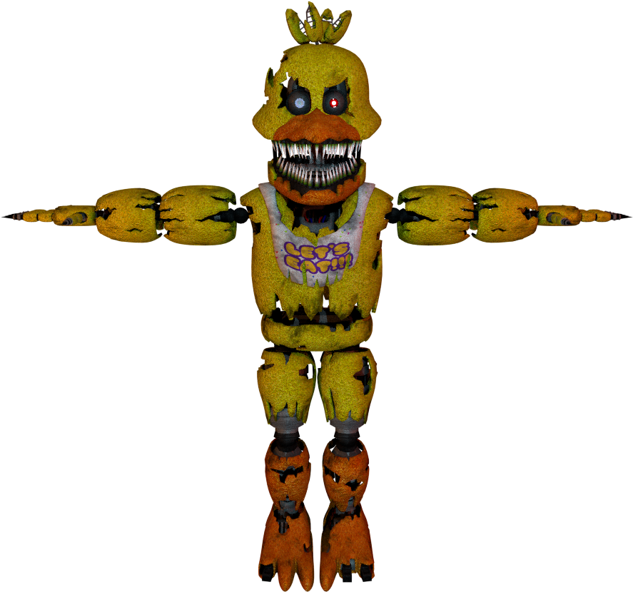 Imagenightmare Chica - Sfm Fnaf Nightmare Chica (914x912), Png Download