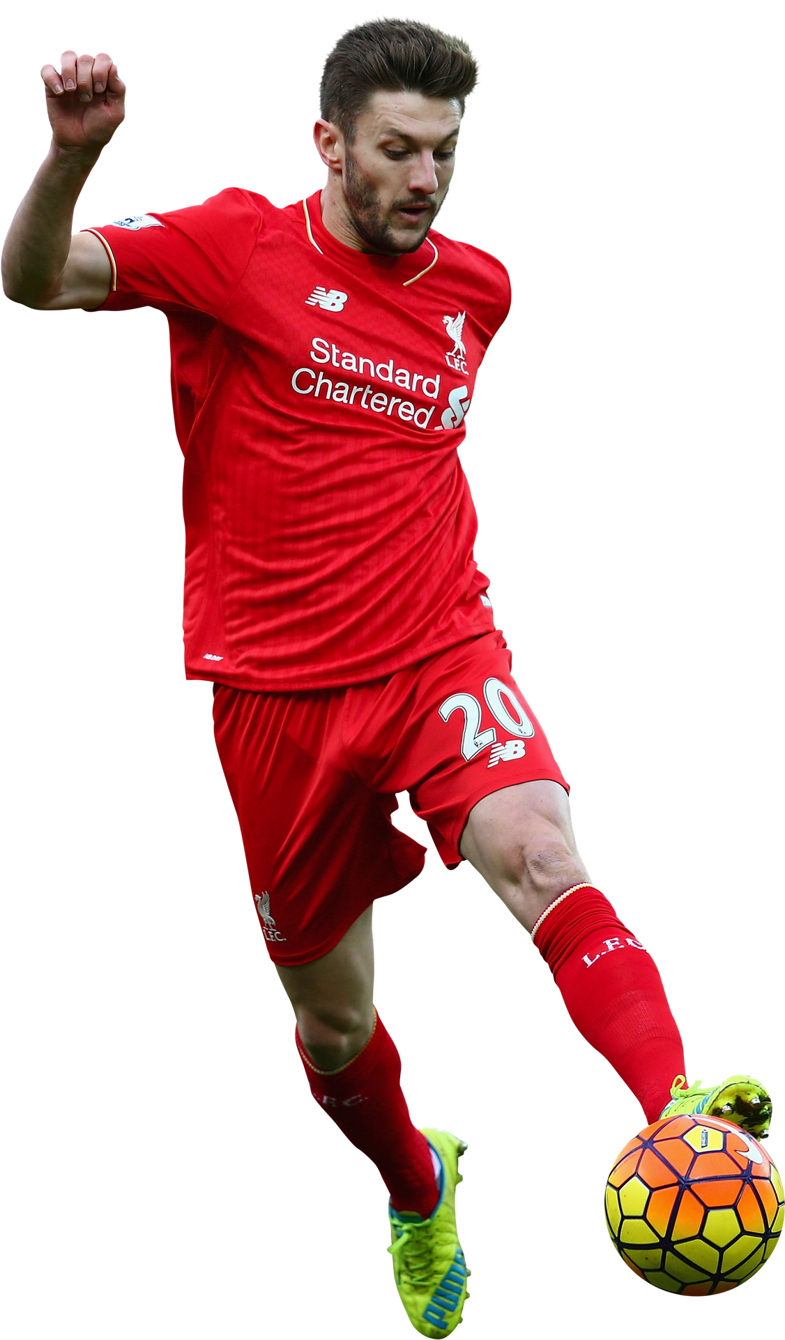 Adam Lallana Football Render - Liverpool Player Png (1197x2000), Png Download