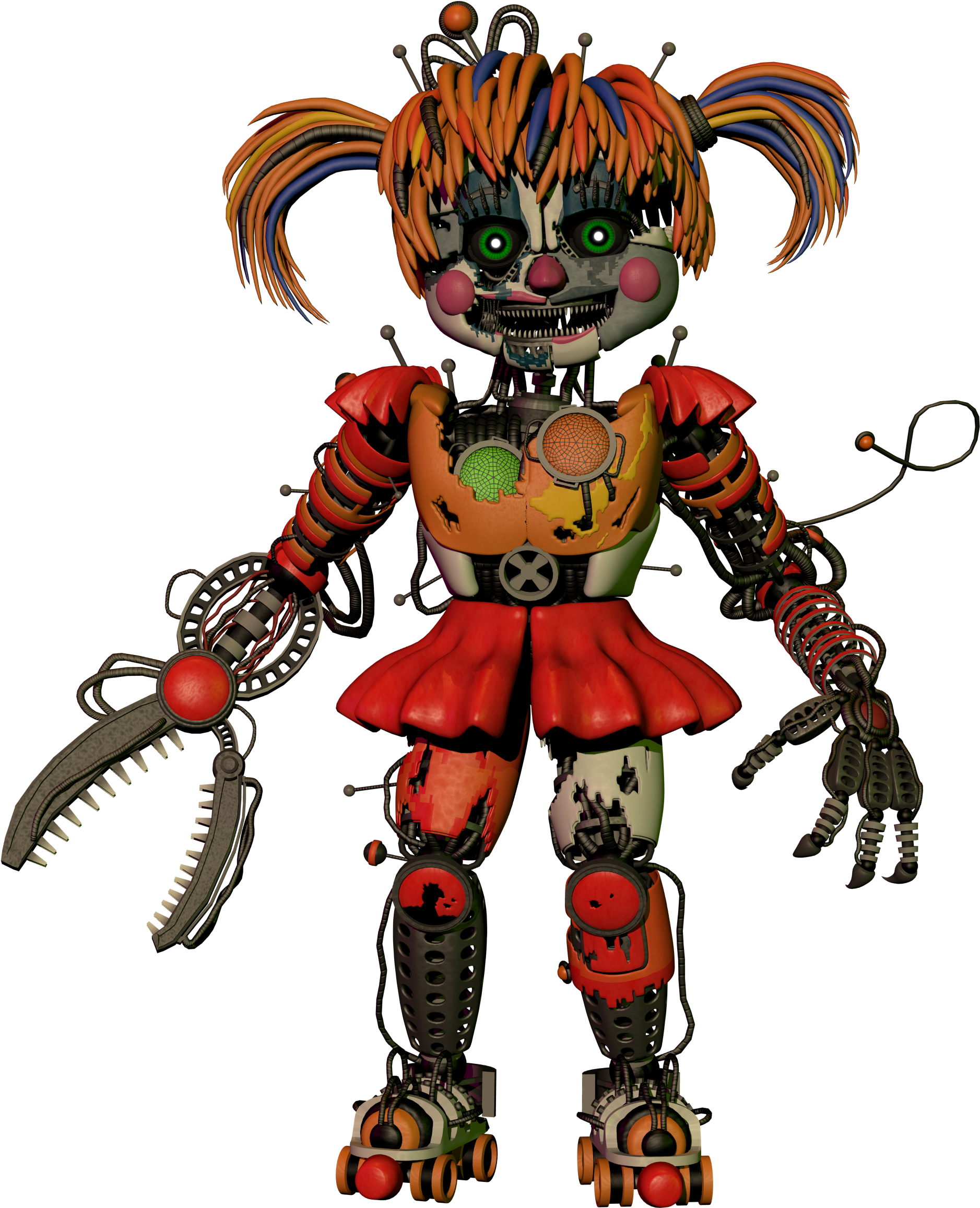 Как нарисовать скрап бейби из фнаф 6