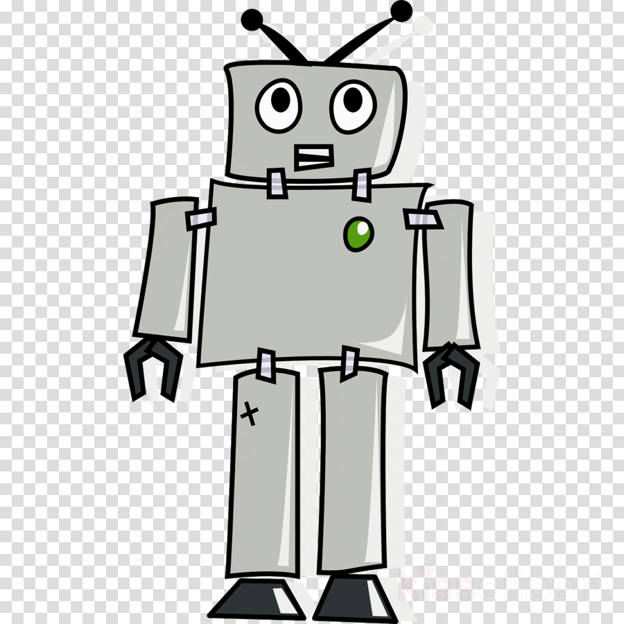 Download Cartoon Robot Clipart Cartoon Clip Art - Robot In Cartoon Drawing  PNG Image with No Background 