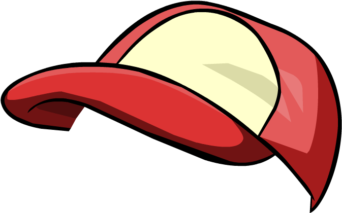 Red Baseball Cap7 - Club Penguin Red Cap (730x559), Png Download