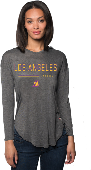 Los Angeles Lakers Womens Sofia Hoodie - Sweatshirt (500x667), Png Download