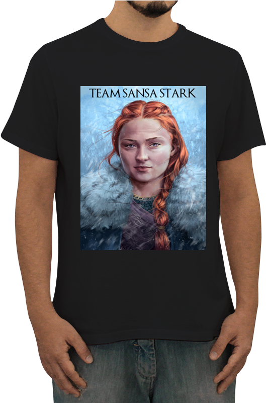 Camiseta Team Sansa Stark De Thaís Cóvosna - Girl (800x800), Png Download