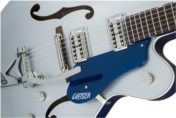G6118t Players Edition Anniversary™ With String Thru - Gretsch G6118t Players Edition Anniversary Iridium (1186x386), Png Download
