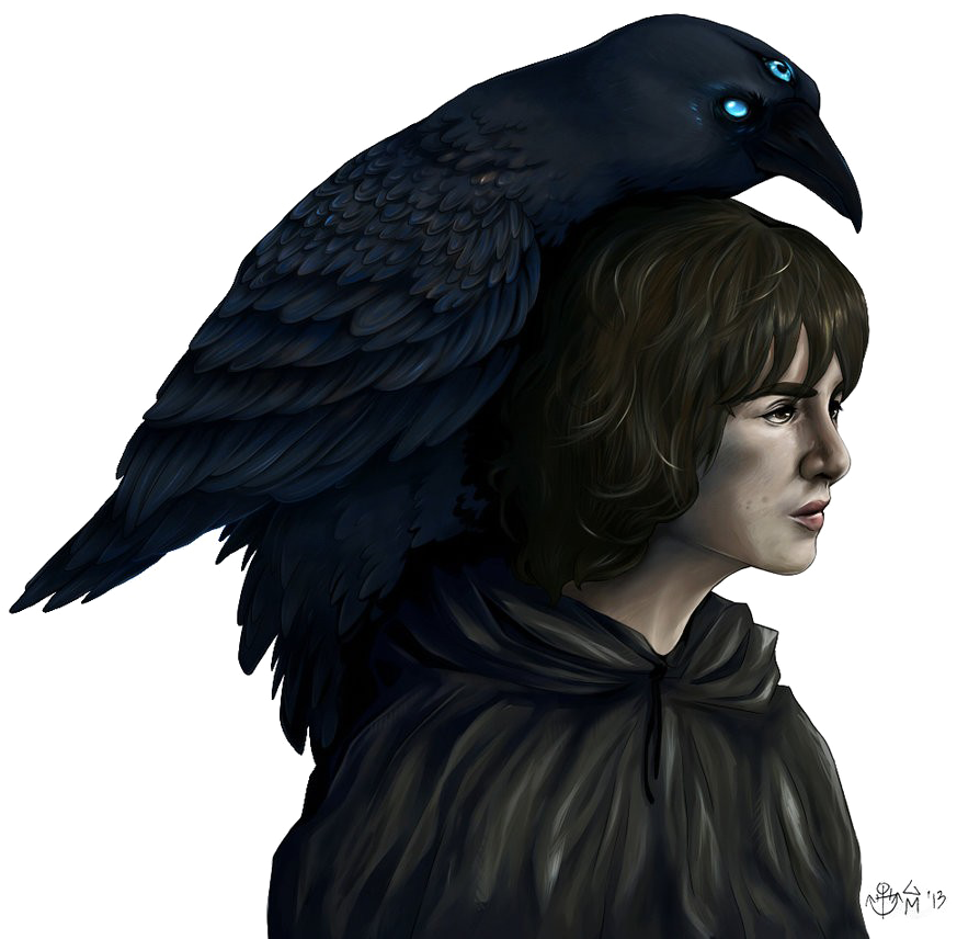 Bran Stark Png Transparent Image - Бран Старк И Ворон (901x887), Png Download