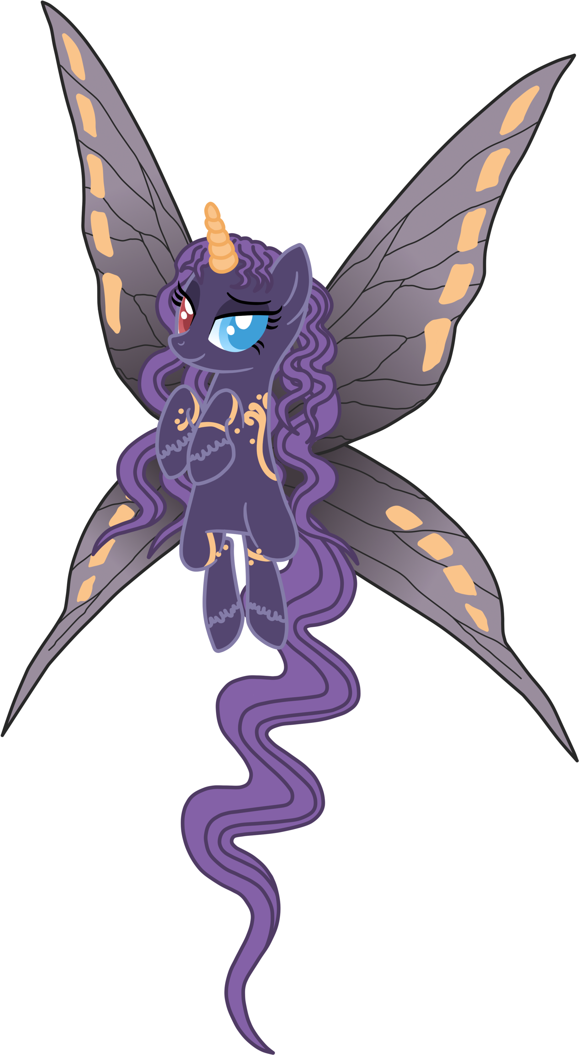 Requiem With Moth Wings - Moth (2000x3543), Png Download