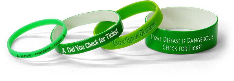 Lyme Disease Awareness Bracelets - Lyme Disease Bracelets (800x432), Png Download