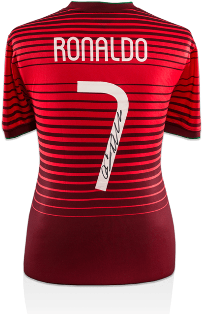 Cristiano Ronaldo Autographed Portugal Fan Style 2014-15 (650x665), Png Download