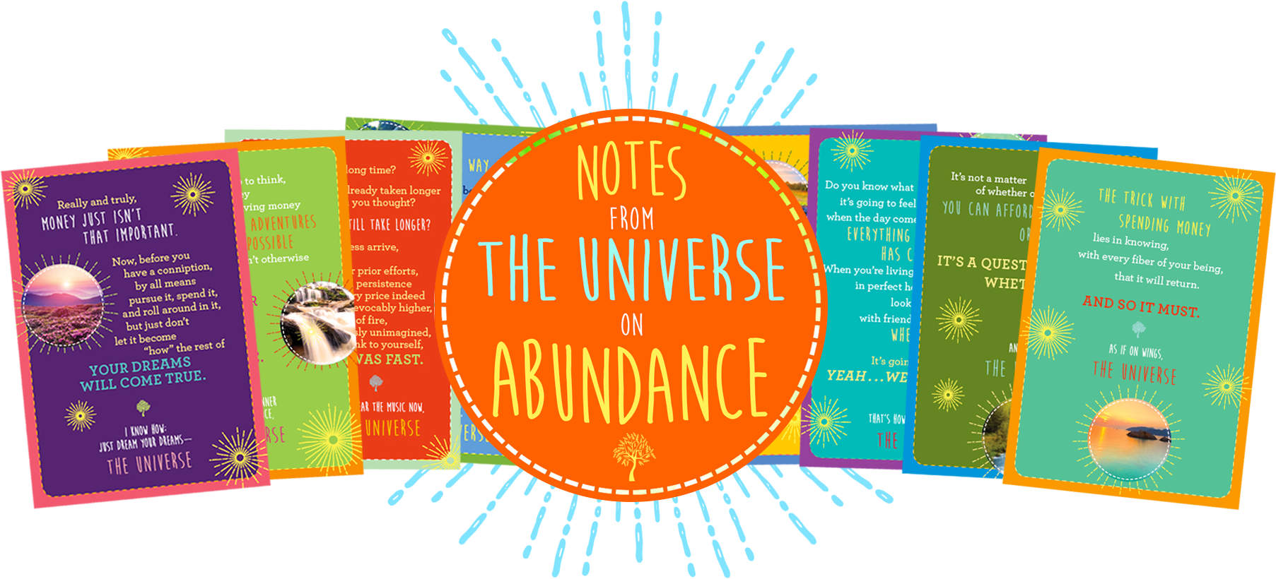Notes From The Universe On Abundance (1805x820), Png Download