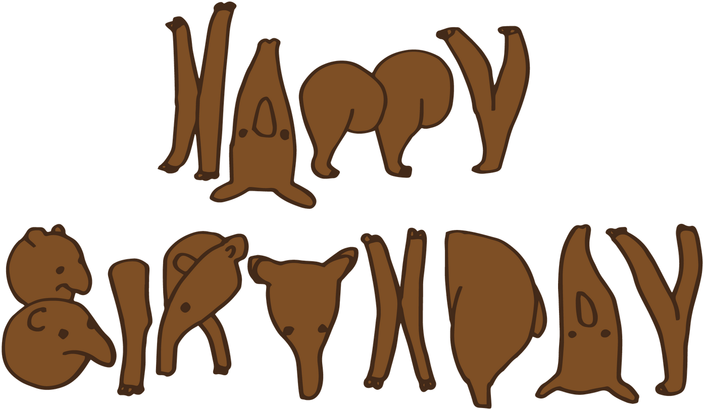 Happybirthdaytapirs-01 - Birthday (1600x1128), Png Download