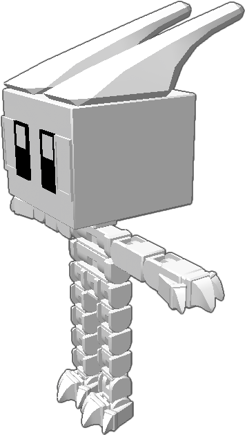 A Big Blockster For A Horned Monster - Illustration (768x768), Png Download