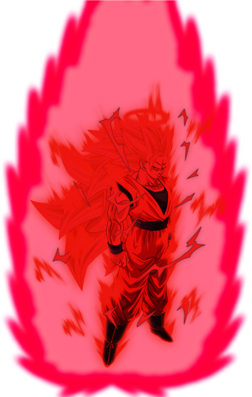 Super Kaioken 3 Goku - Goku (900x1350), Png Download