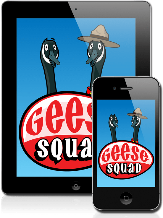 Geese Squad Ios App - Cartoon (573x758), Png Download