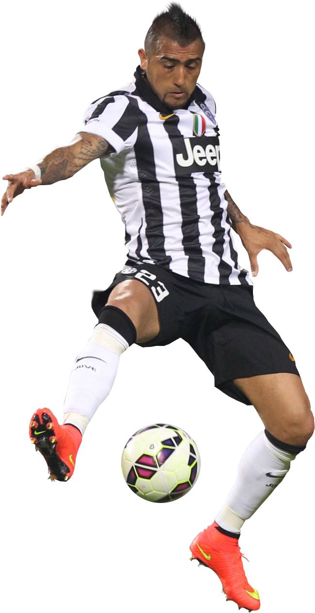 Arturo Vidal - Kick Up A Soccer Ball (729x1292), Png Download