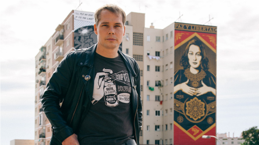 Shepard Fairey X Obey - Intervenciones En El Soho (980x550), Png Download
