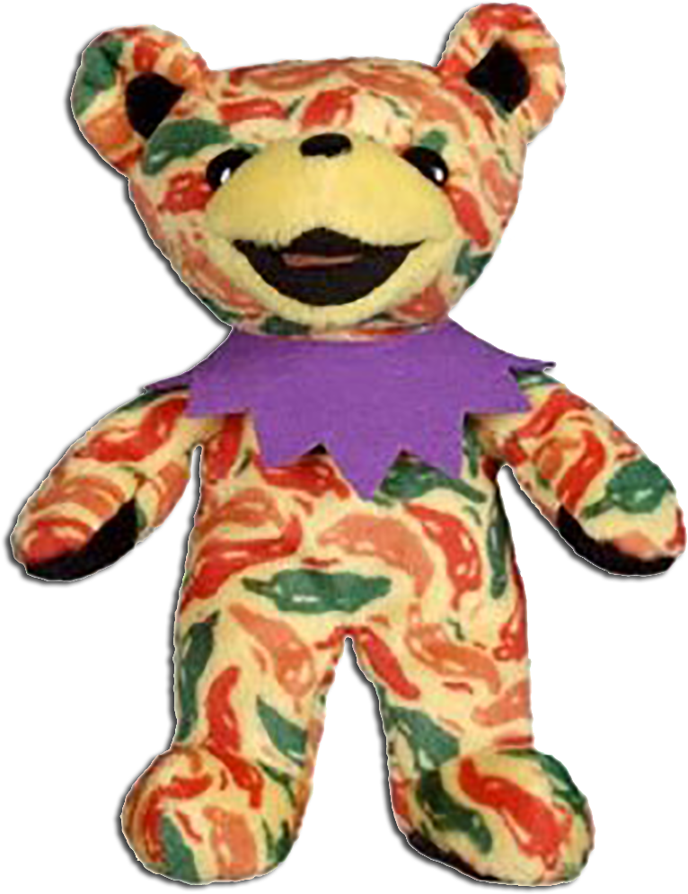 Cuddly Collectibles Bean Bears - Liquid Blue Mexicali Grateful Dead Bear (814x1000), Png Download