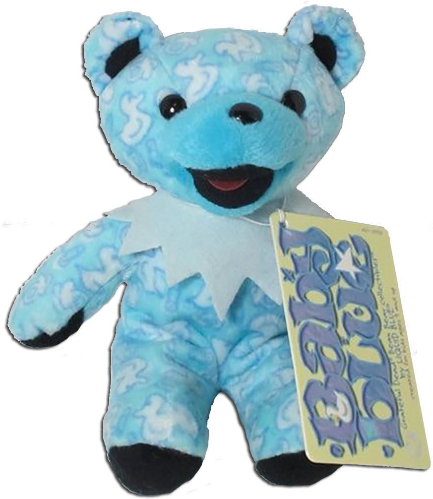 Grateful Dead Baby Blue Bean Bear - Bear (885x1020), Png Download