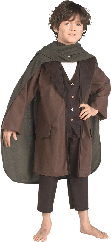 Childs Lotr Frodo Costume - Halloween Costume Lord Of The Rings (850x850), Png Download