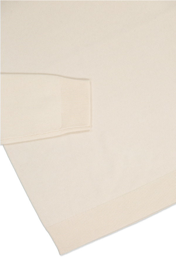 Valles Crewneck Cashmere Sweater In Cream - Crew Neck (600x900), Png Download