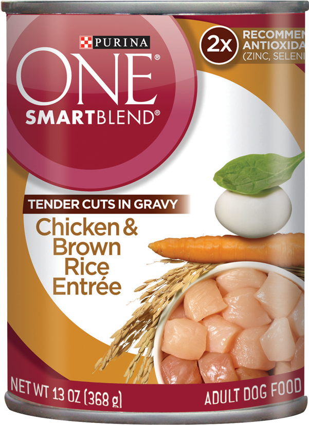 Smartblend® Chicken & Brown Rice Entrée - Purina One Smart Blend Tender Cuts In Gravy, Chicken (800x1000), Png Download