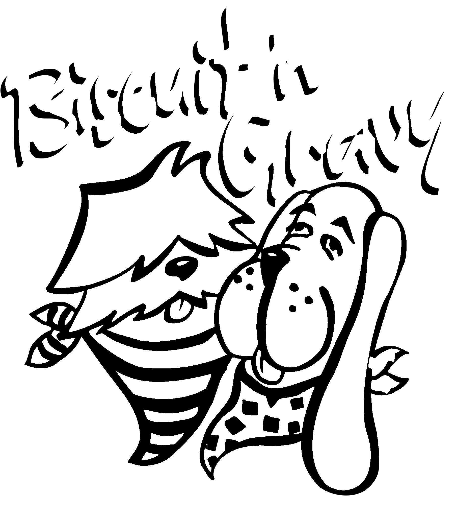 Biscuit 'n Gravy Logo Black And White - Portable Network Graphics (2400x2400), Png Download