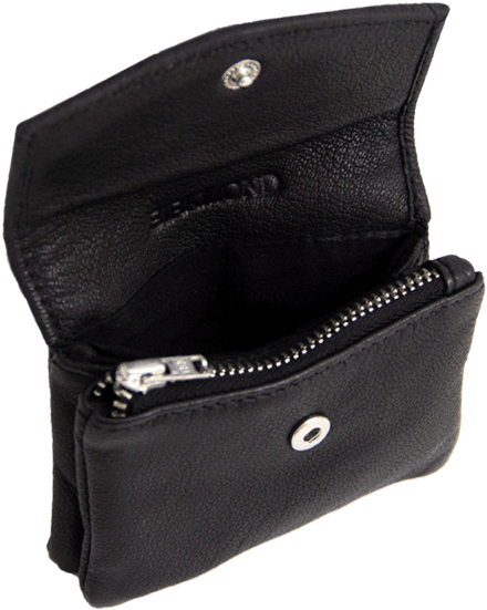 Smart Lille Pung I Læder, Sort - Lille Pung Til Kort (720x690), Png Download