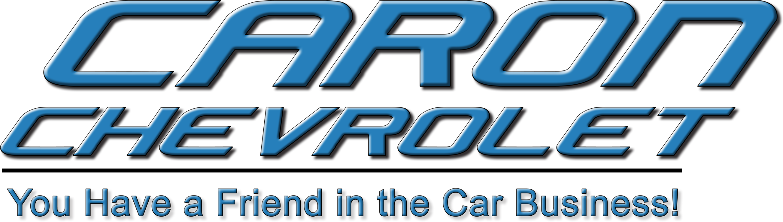 Caron Chevrolet (2607x740), Png Download