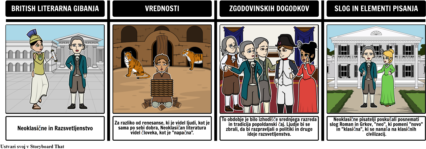 Britanski Literarni Gibanje - Neoclassical Literature (1404x497), Png Download