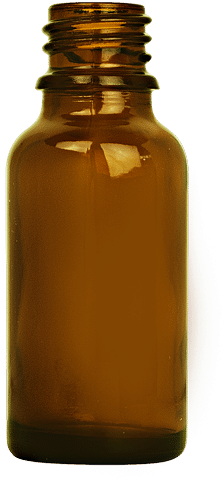 Dropper Bottle 015ml Gl18 Glass Amber - Glass (328x531), Png Download