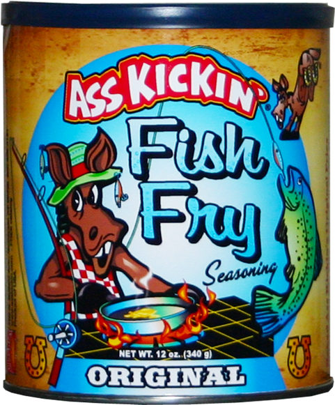Ass Kickin' Original Fish Fry - Ass Kickin' Original Fish Fry Seasoning (600x600), Png Download