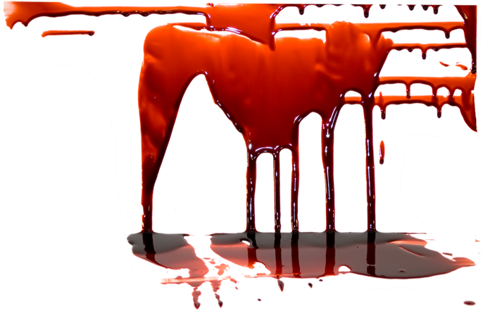 Blood Splatter Forty-four - Blood Psd (400x343), Png Download