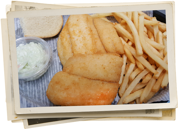 Hideaway Friday Fish Fry Our Menu - Junk Food (600x462), Png Download