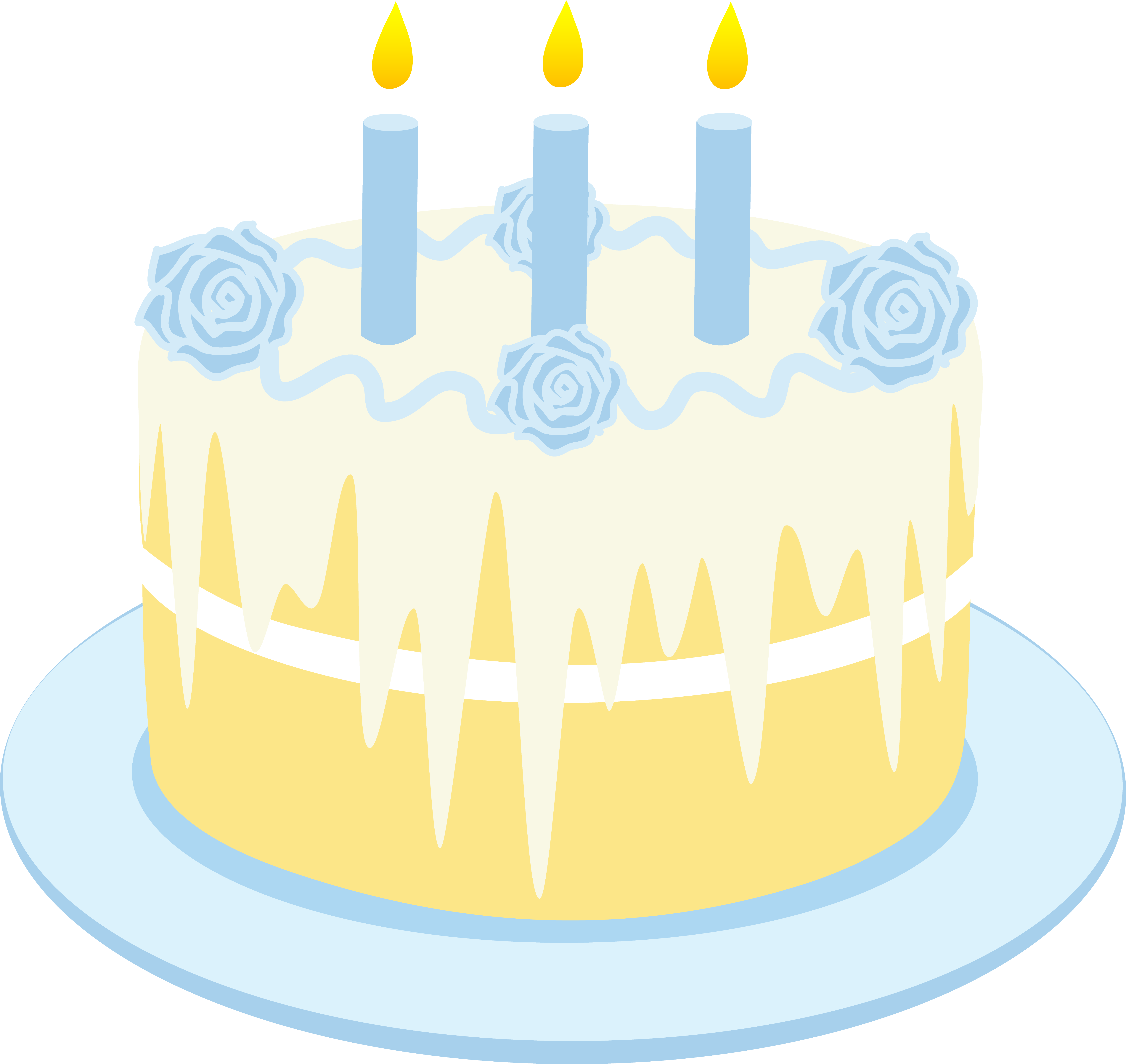 Download Free Clipart Birthday Cake With Candles - White Birthday Cakes Png  PNG Image with No Background 