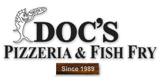 Doc's Pizzeria And Fish Fry - Doc's Pizzeria & Fish Fry (554x265), Png Download