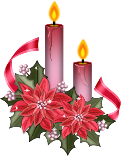 0 F1c1e 2c4095ec Orig - Christmas Candles Clip Art (389x500), Png Download