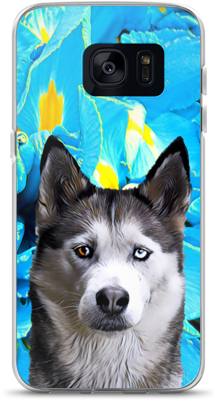 Samsung Case Husky Spring Blue - Husky Journal: Siberian Husky Journal (small Journal (1000x1000), Png Download