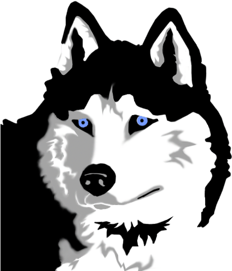Husky Clipart - Free Siberian Husky Clipart (505x544), Png Download