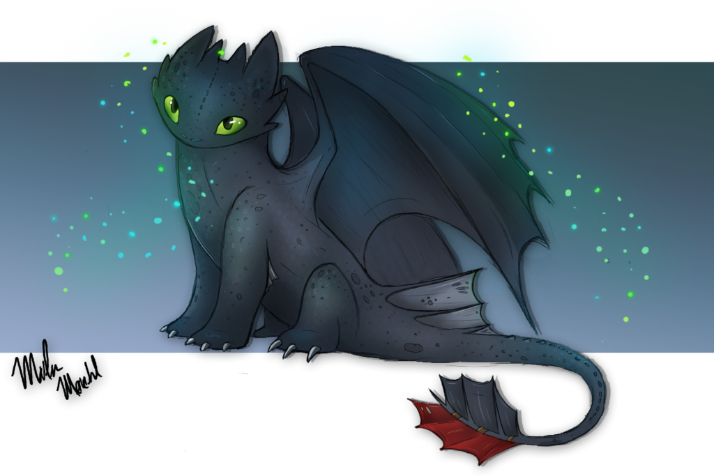 By Sky Kitten Deviantart Com On Hiccup - Toothless (1024x683), Png Download
