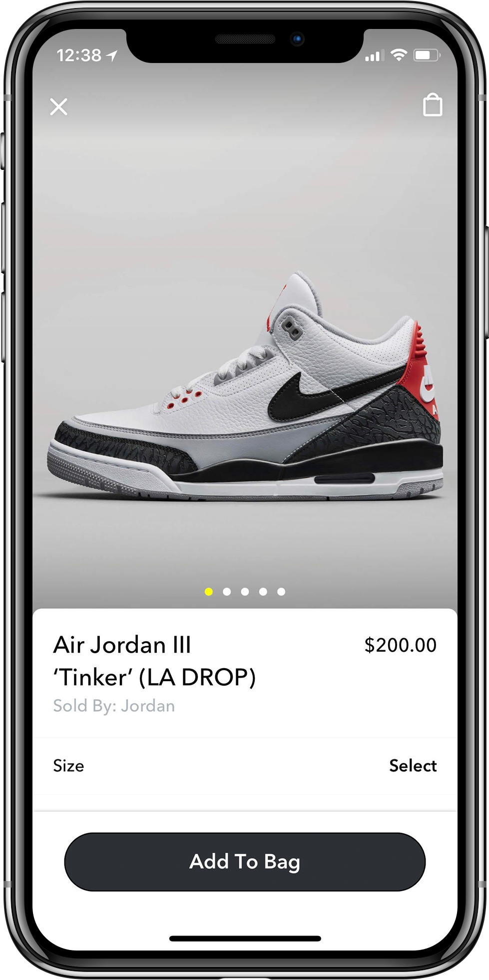 Ds Nike Iphonex Mock - Snapchat Nike Jordan (1121x2114), Png Download