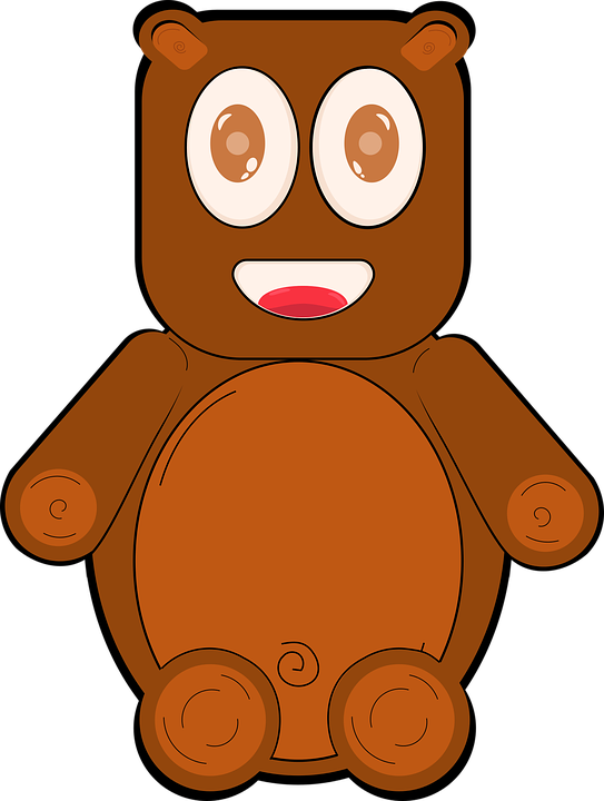 Bear, Teddy Bear, Child Bear, Bear Character, Character - Child (543x720), Png Download