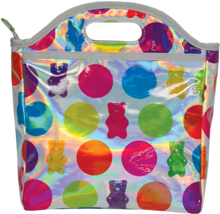 Picture Of Polka Dot Gummy Bears Holographic Lunch - Gummy Bear (550x550), Png Download