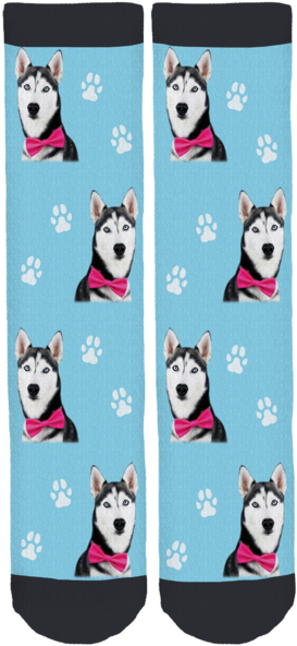 Miles Jacob The Husky Crew Socks - Sock (285x600), Png Download