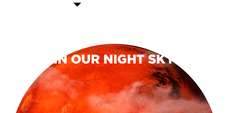 Mars In Our Night Sky - Mars (800x400), Png Download