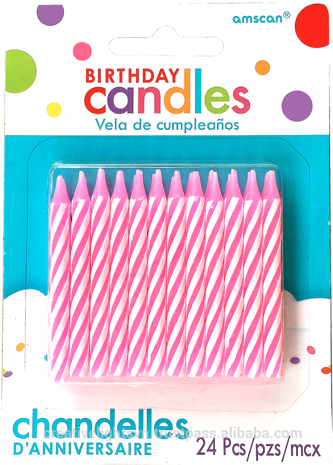 Colored Spiral Birthday Candles - Blue Star Spiral Birthday Candles 8ct (759x1000), Png Download