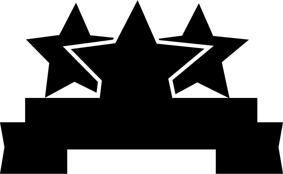 Ribbon Banner With Stars - Symbol (980x604), Png Download